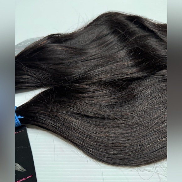 16 Inch Brazilian Human Hair Unprocessed Natural Straight black Hair 2 Bundles - Picture 4 of 12